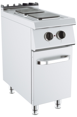 Cucina Piastra Quadrata – 2 Zone – Elettrica – Lunghezza 400 mm – Serie 700