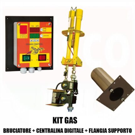 Bruciatore con Centralina per Forni a Legna con Flangia