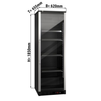 Frigorifero per vino – 1 porta in vetro – 400 Lt – 620 x 655 x 1850 mm