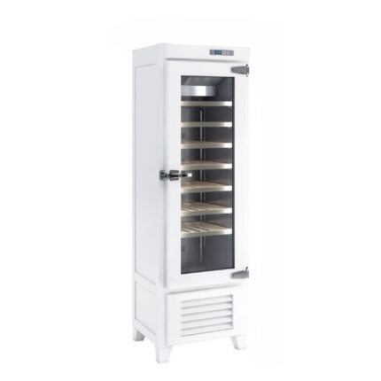 Frigorifero Premium per vino – Bianco – 1 porta in vetro – 265 Lt – 690 x 602 x 2032 mm