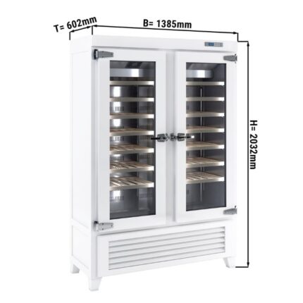 Frigorifero Premium per vino – 2 porte in vetro – Bianco – 640 Lt – 1385 x 602 x 2032 mm