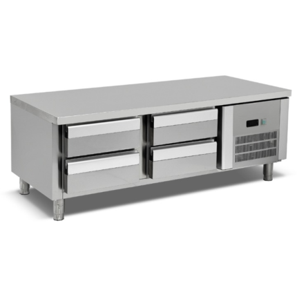 Tavolo refrigerato armadiato – 0/+5 ºC – 4 x 1/1 GN – 1600 x 700 x 550 mm