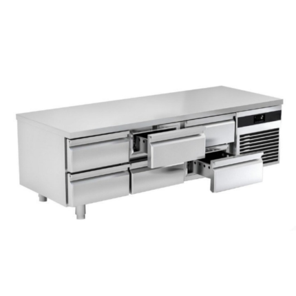 Tavolo refrigerato armadiato – 0/+5 ºC – 6 x 1/1 GN – 2000 x 700 x 550 mm