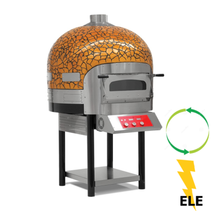 Pronto Attrezzature | attrezzature ristorazione-Forno Pizza Elettrico Base Girevole – 1200x1384x2000 mm – Ø 300 mm 6 pizze 75 pizze/ora