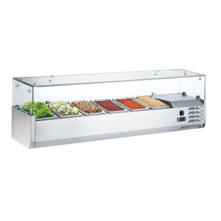 Vetrina Refrigerata – 1400 x 400 mm – 6×1/3 GN