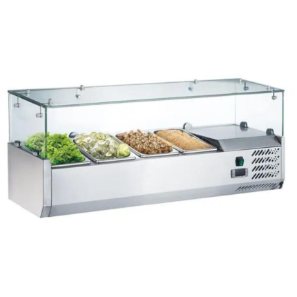 Vetrina Refrigerata – 1200 x 400 mm – 4×1/3 GN