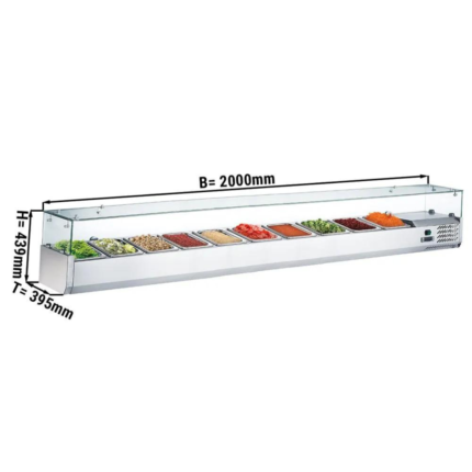 Vetrina Refrigerata – 2000 x 400 mm – 10×1/3 GN