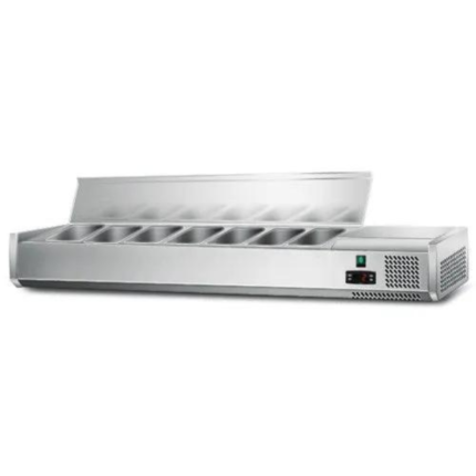 Vetrina Refrigerata da Banco – 1500 x 340 mm – 7×1/4 GN