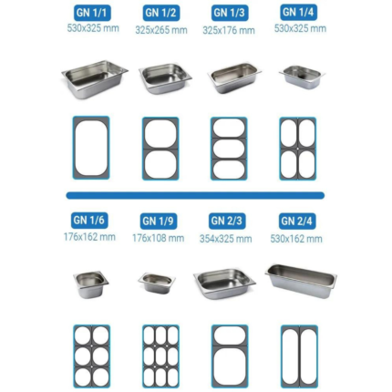 Vetrina Refrigerata da Banco – 1200 x 400 mm – 4×1/3 GN