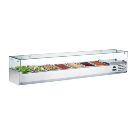 Vetrina Refrigerata – 1500 x 340 mm – 7×1/4 GN