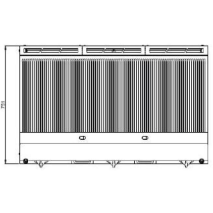 FryTop Elettrico da Banco – Piastra Rigata 1200x730x285 mm