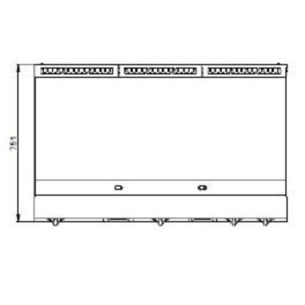 FryTop Elettrico da Banco – Piastra Liscia 1200x730x285 mm