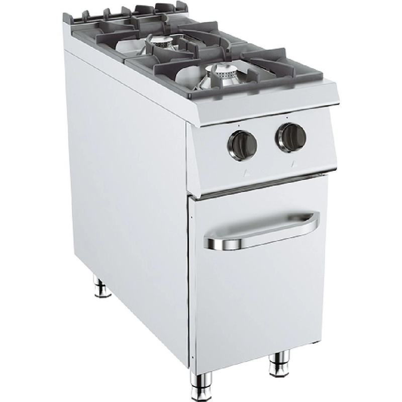 Pronto Attrezzature | attrezzature ristorazione-Cucina 2 Fuochi – A Gas – 6 KW + 9 KW