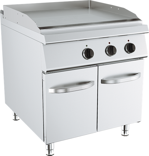 Fry Top Doppio Liscio – Elettrico – Lunghezza 800 mm – Serie 900