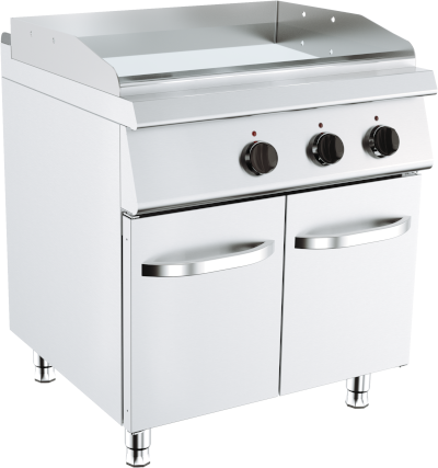 Fry Top Liscio Doppio – Elettrico – Lunghezza 800 mm – Serie 700